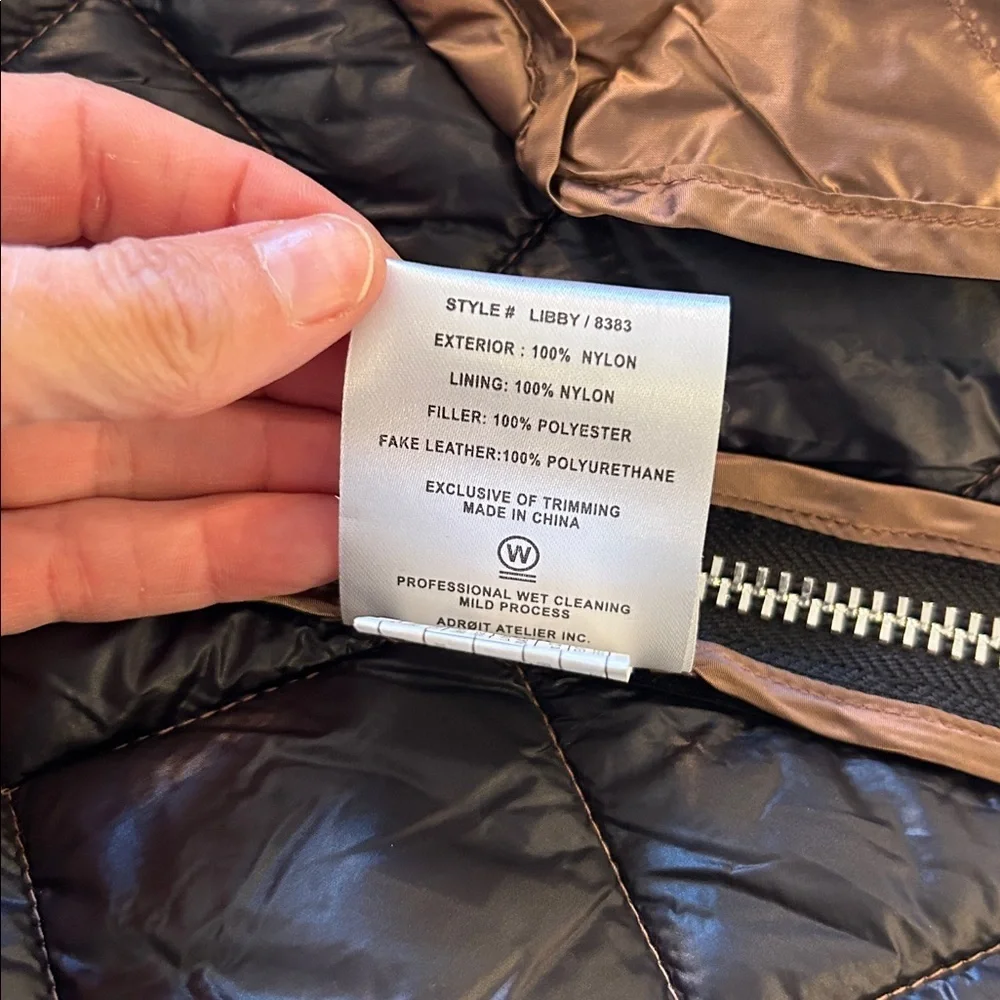 Adroit Atelier Libby Quilted Long Jacket Sepia Bronze - Picture 10 of 14